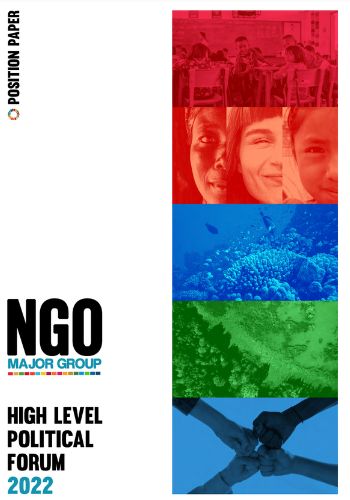 Screenshot of the NGO Major Group 2022 Position Paper