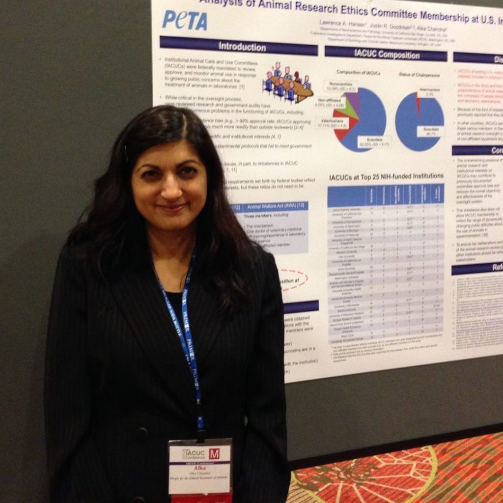 Dr. Alka Chanda at a conference focused on transforming medical research