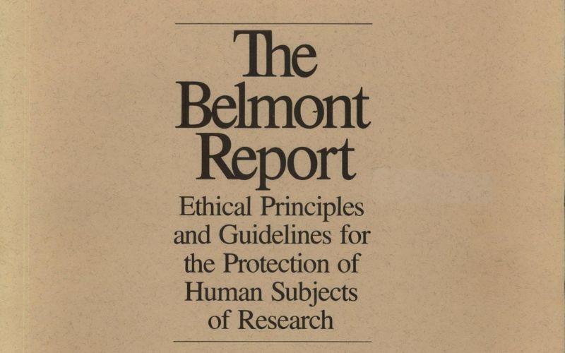 Cover of The Belmont Report--We need better ethics in medical research to protect and benefit both people and animals
