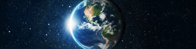 Image of planet earth from space--we need to embrace the nexus between human health, animal health, and planetary health